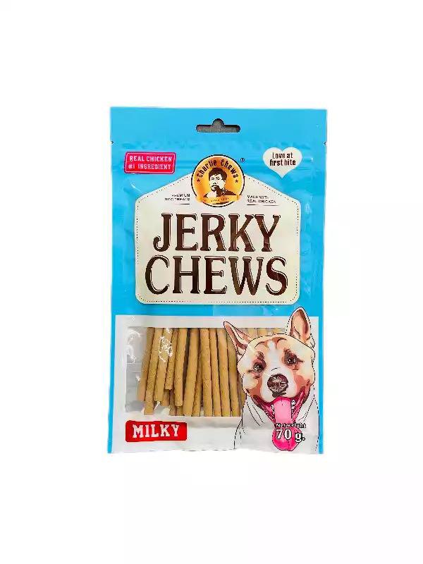 تشویقی سگ مدل مدادی با طعم شیر جرکی چیوز (jerky chews)