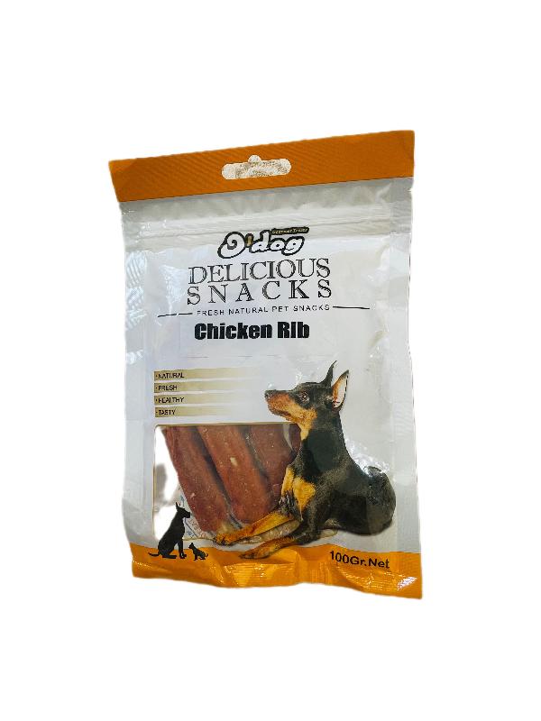 تشویقی سگ اوداگ با طعم دنده مرغ مدل Chicken Rib Odog Chicken Rib Dog Treat