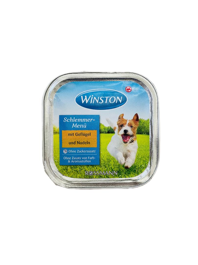 غذای کاسه ای سگ وینستون با طعم مرغ و نودل  winston chiken&amp;nudel