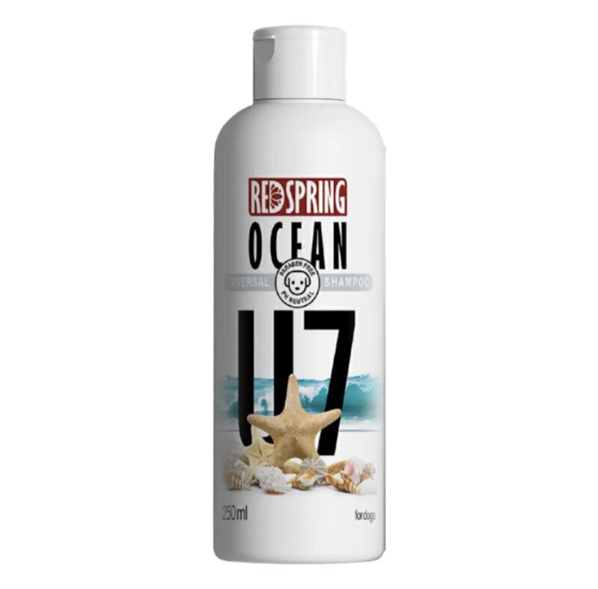 شامپو سگ رد اسپرینگ بارایحه اوشن Redspring Universal Shampoo U7 حجم 250 میلی لیتر
