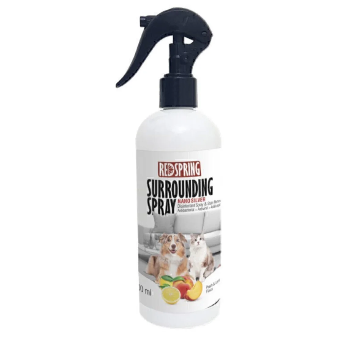 محلول ضدعفونی کننده محیط رداسپرینگ با عصاره هلو ولیمو Redspring Surrounding Spray حجم 500 میلی لیتر