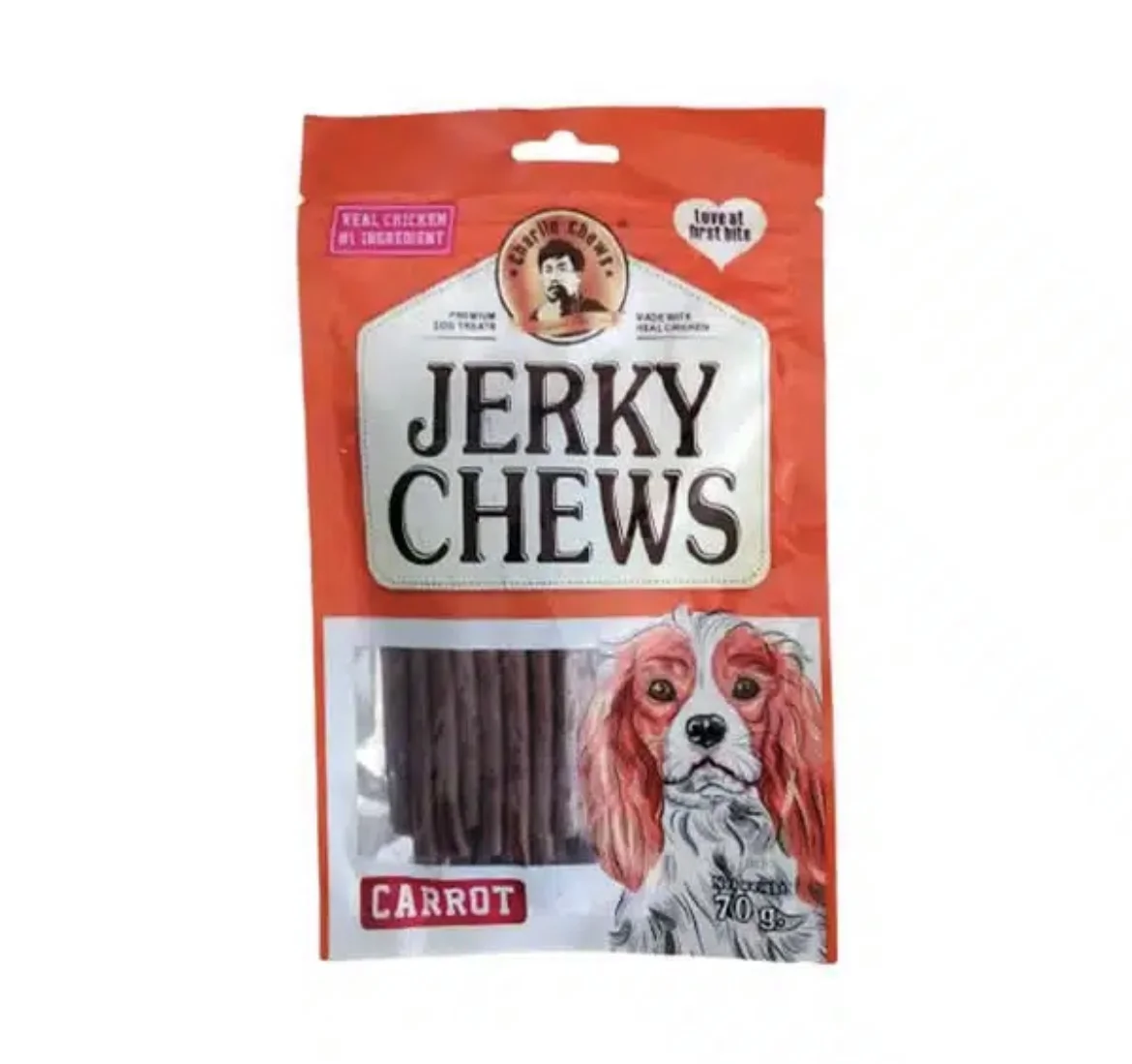 تشویقی سگ مدل مدادی با طعم هویج جرکی چیوز (JERKY CHEWS)