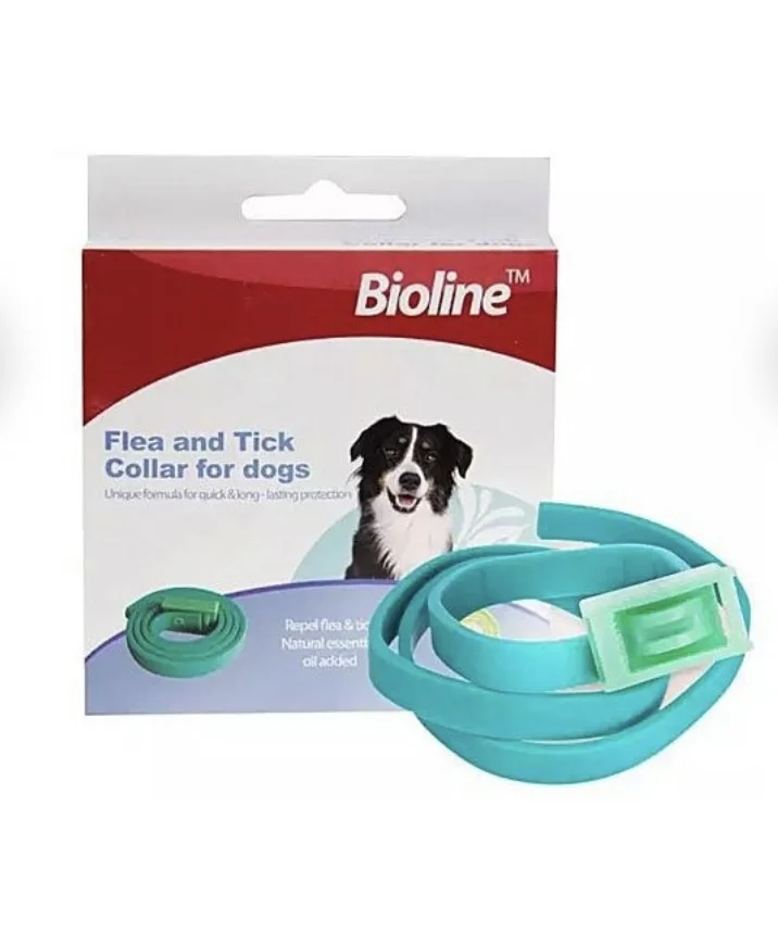 قلاده ضد کک و کنه سگ بایولاینBioline Flea &amp; Tick Dog Collar