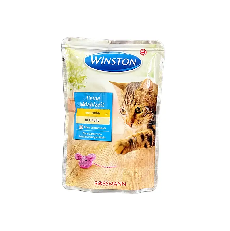 پوچ گربه وینستون با طعم مرغ و تخم مرغ Winston Chicken In Egg Shell
